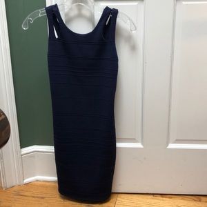 Navy blue cocktail dress